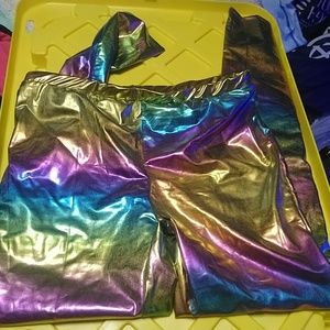 Blackheart rainbow tights